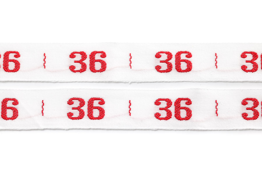 Etiquetas tejidas - números, 15mm