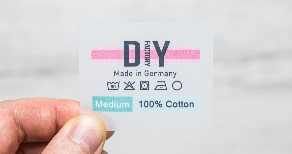 Etiqueta transfer ropa